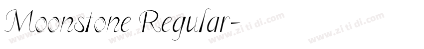 Moonstone Regular字体转换